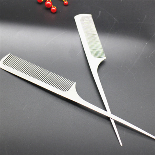 Anti-static stainless steel barber comb