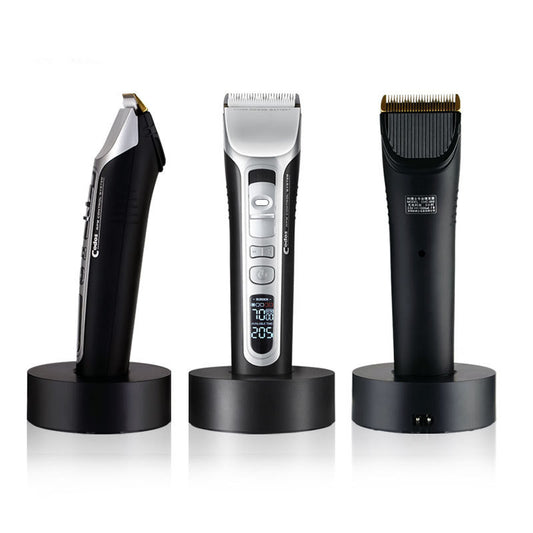 Titanium Pro Cordless Barber Clipper β LED Display + Charging Dock