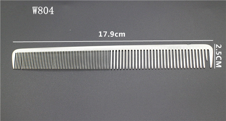 Anti-static stainless steel barber comb