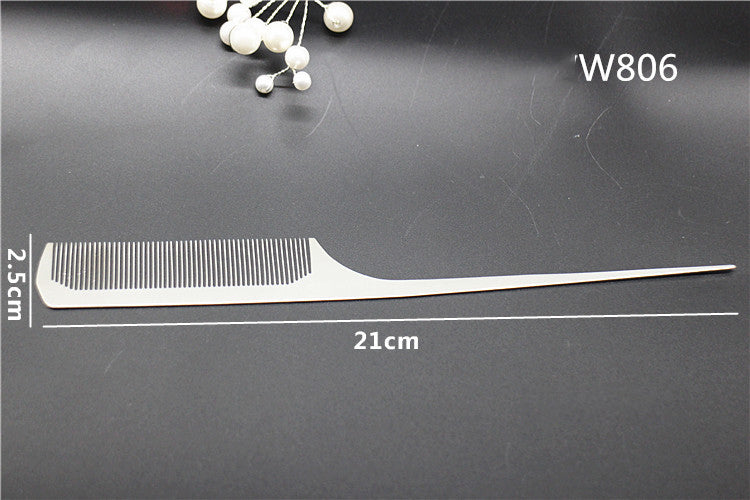 Anti-static stainless steel barber comb