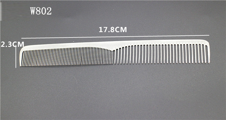 Anti-static stainless steel barber comb