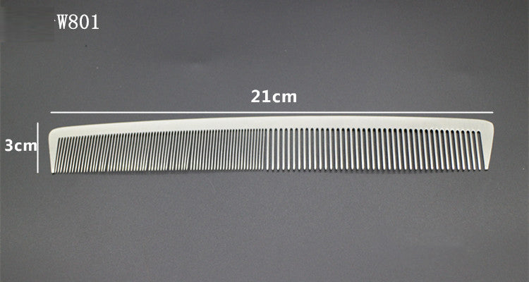Anti-static stainless steel barber comb