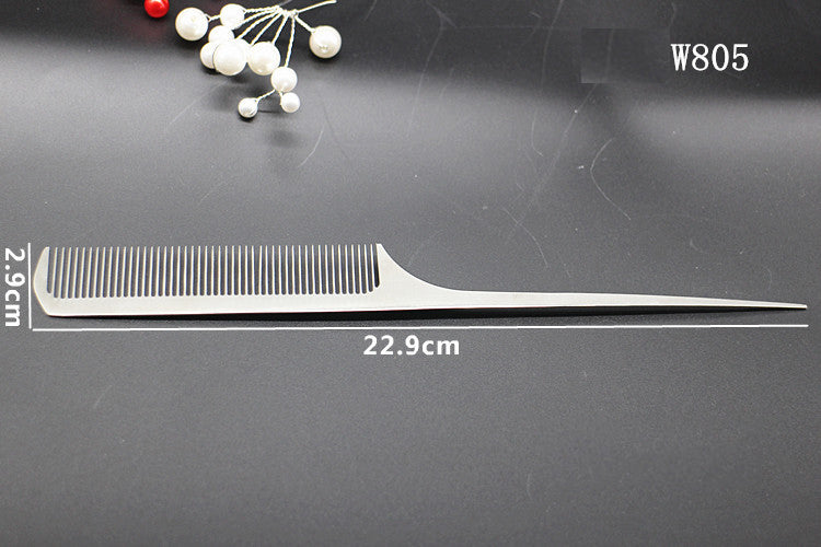 Anti-static stainless steel barber comb