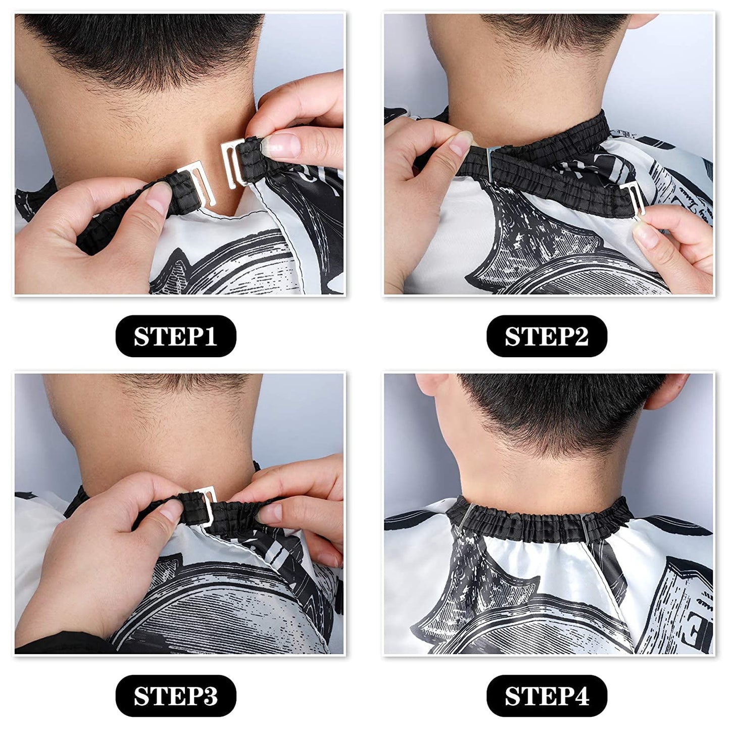 💈 Floral Pro Barber Cape + Neck Duster Set