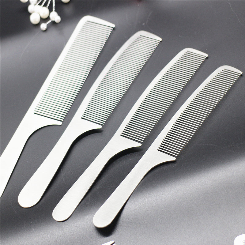 Anti-static stainless steel barber comb