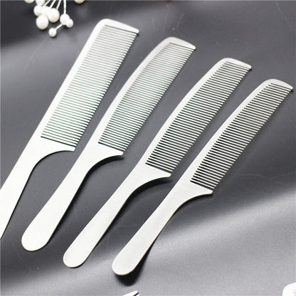 Anti-static stainless steel barber comb