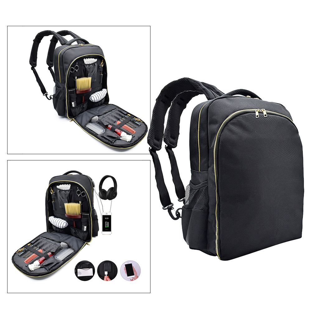 Professional Barber Travel Backpack – Tool Storage + USB Charging